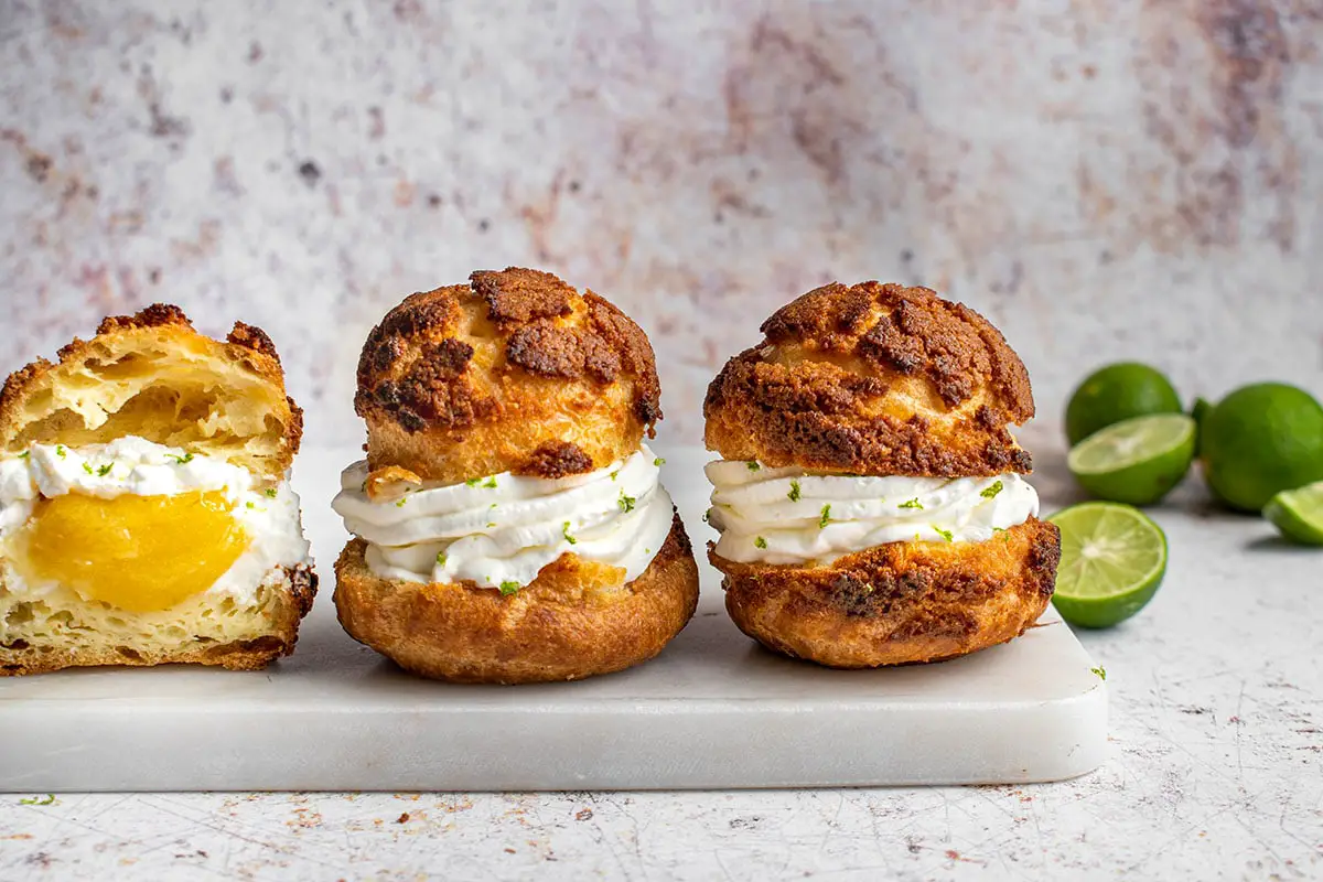 Key Lime Cream Puffs - Cherry on my Sundae