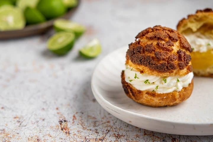 key lime cream puffs