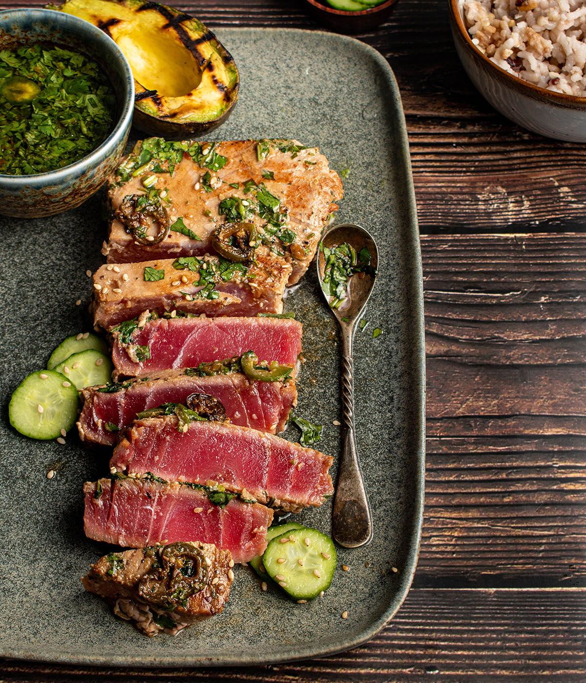 seared-ahi-tuna-with-chili-basil-vinaigrette-cherry-on-my-sundae