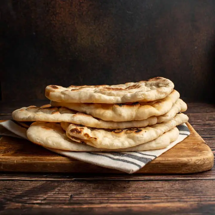 brush naan with chili oil