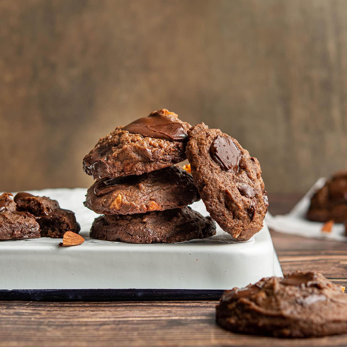 mocha almond fudge cookies