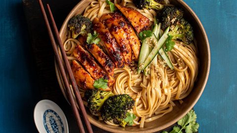 Sheet Pan Teriyaki Chicken and Ramen Noodles