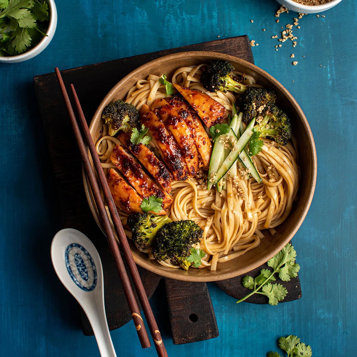 Sticky Soy Honey Chicken and Noodles - Simply Delicious