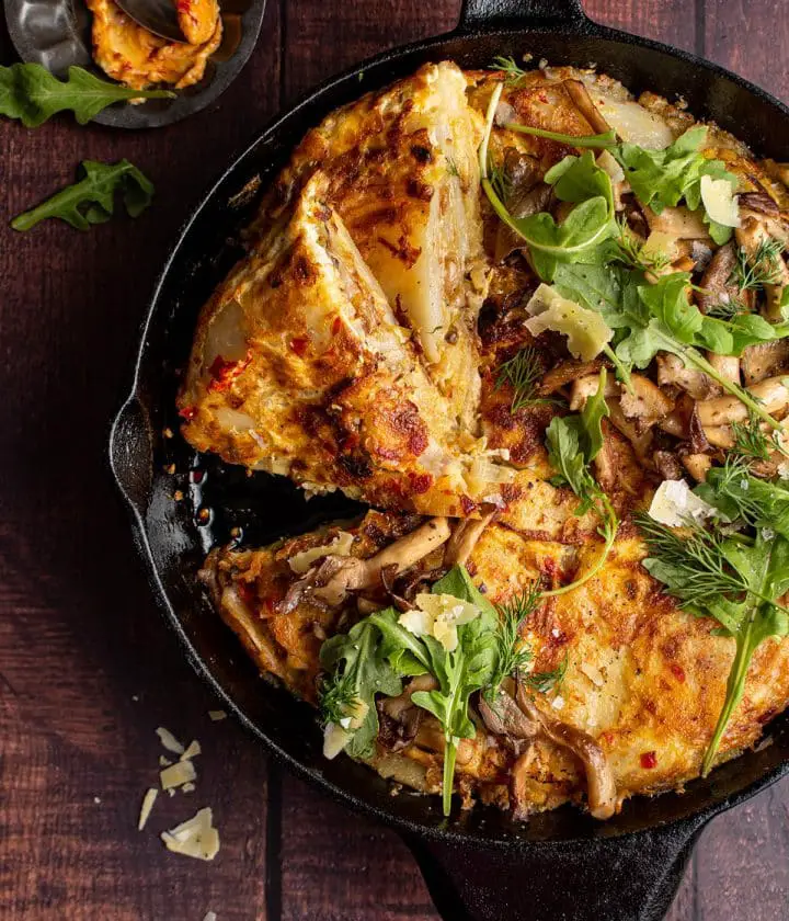 spanish tortilla with calabrian butter