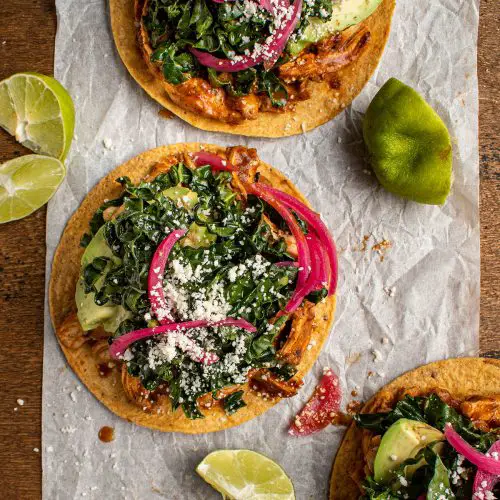 Chile Chicken Tostadas - Cherry on my Sundae