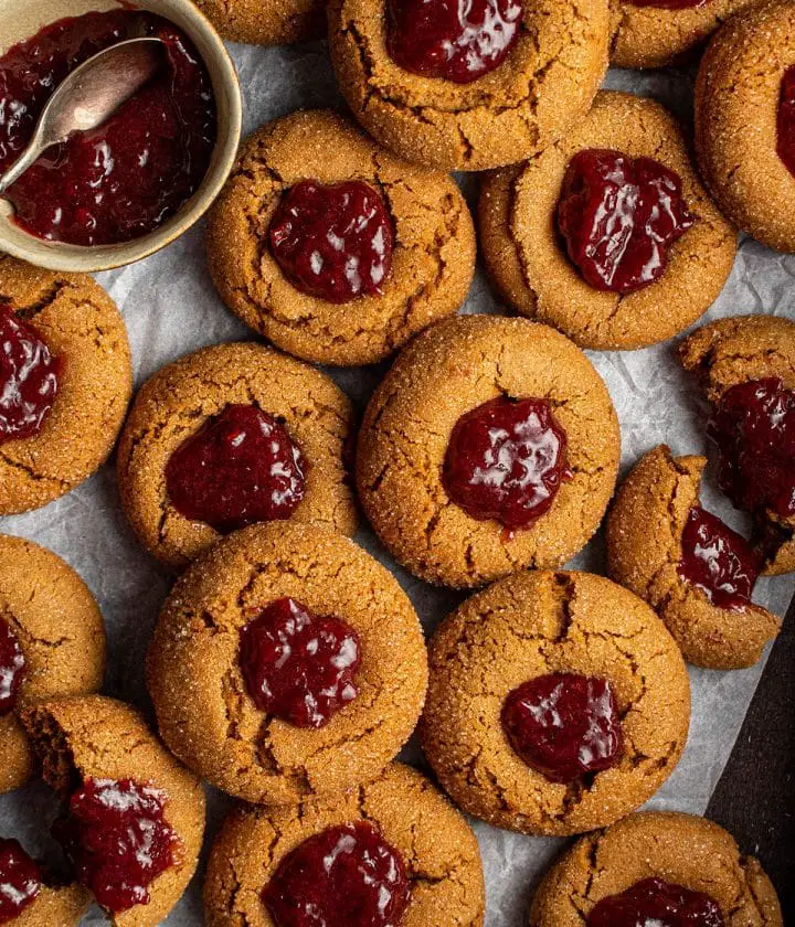 ginger thumbprint cookies