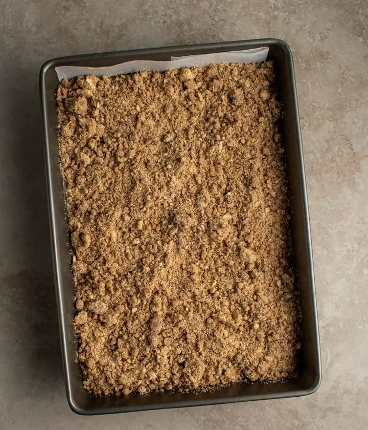 sprinkle streusel on top