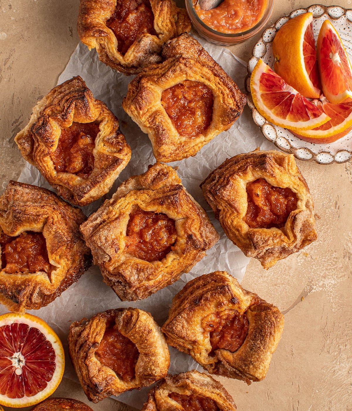 kouign-amann with citrus marmalade