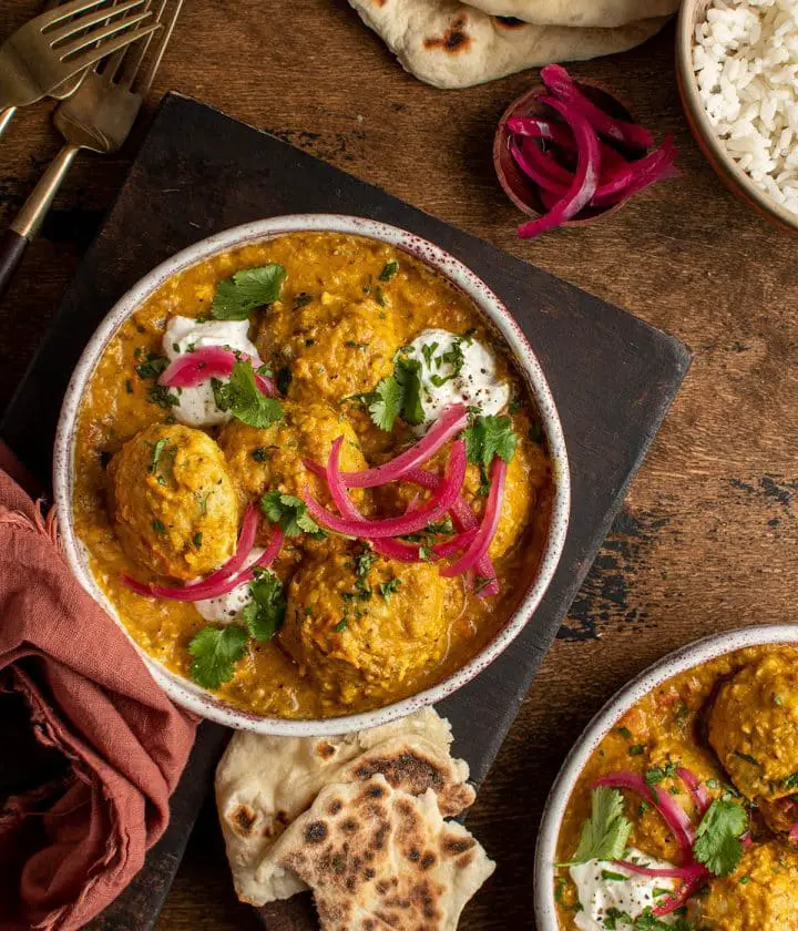 Saffron Meatball Korma Curry - Cherry on my Sundae