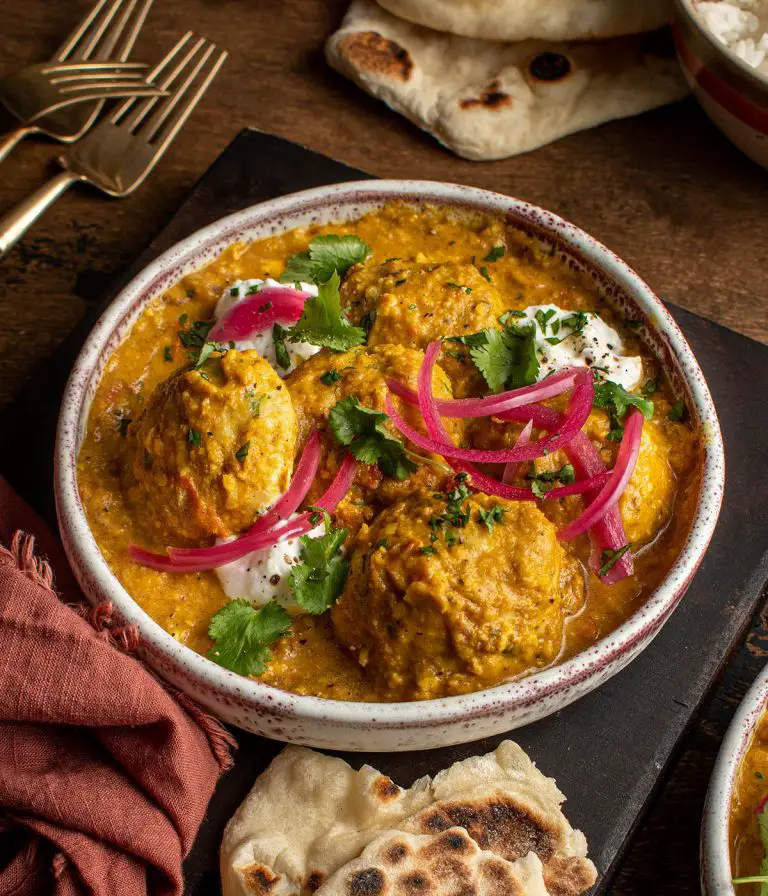 Saffron Meatball Korma Curry - Cherry on my Sundae