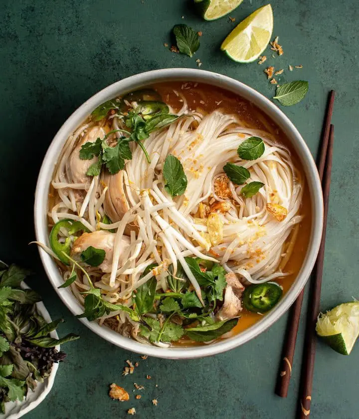 Spicy Chicken Vermicelli Soup - Cherry on my Sundae