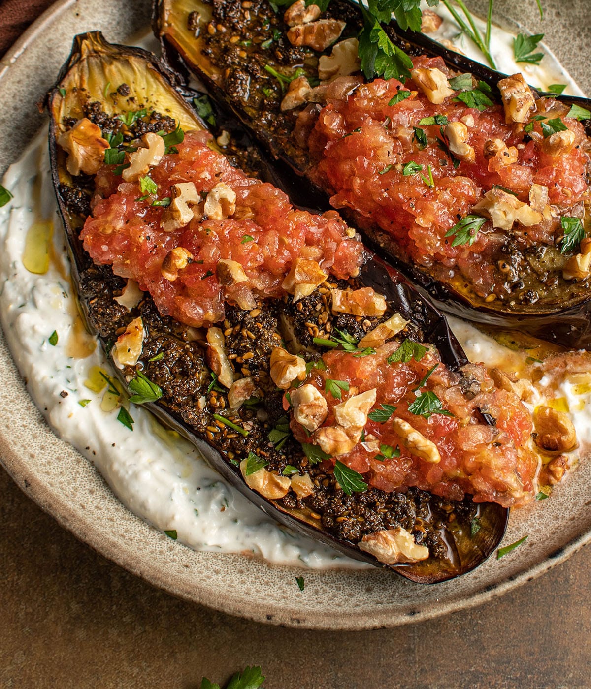 za'atar roasted eggplant