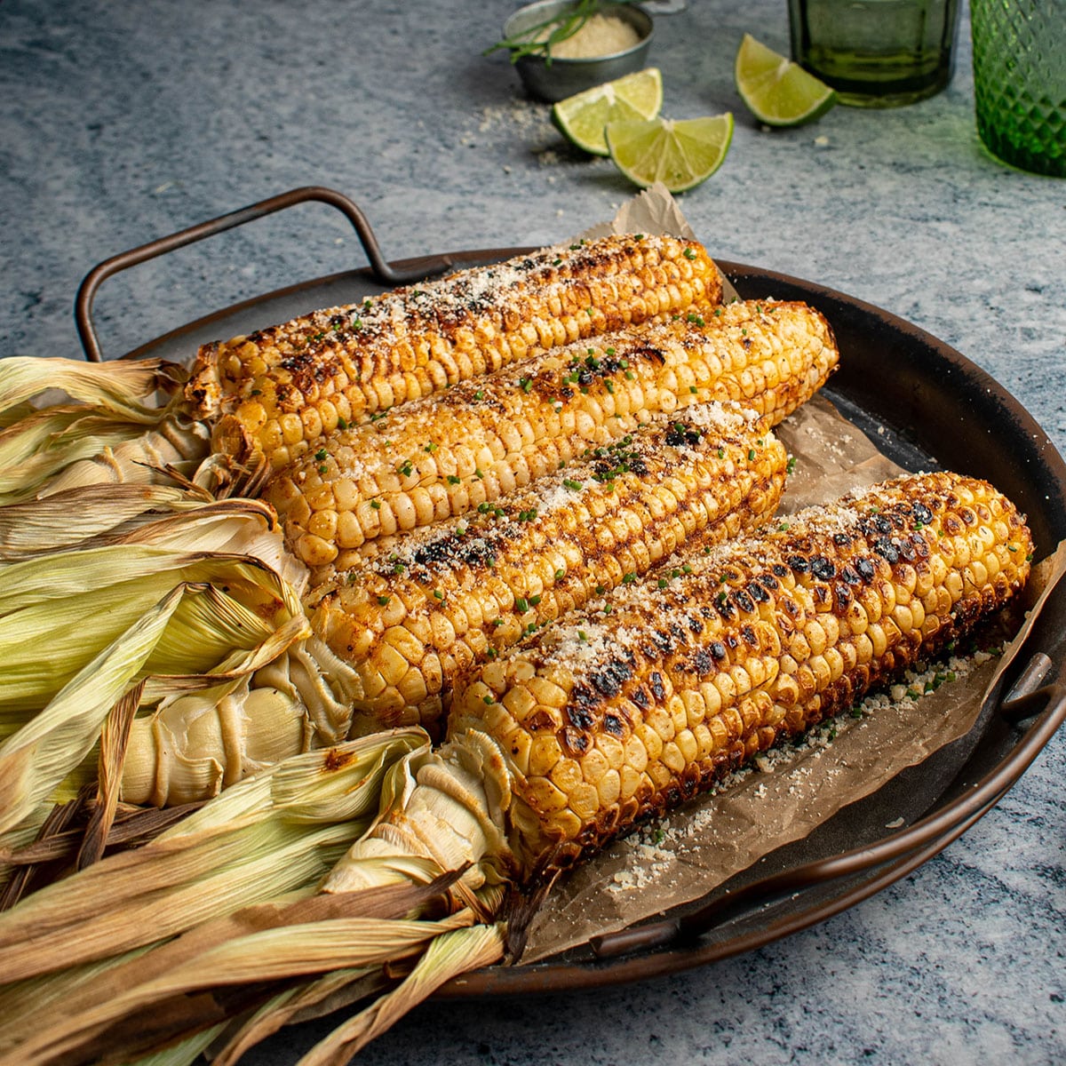 Blackened Corn on the Cob - Cherry on my Sundae