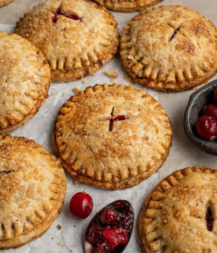 cranberry pear hand pies