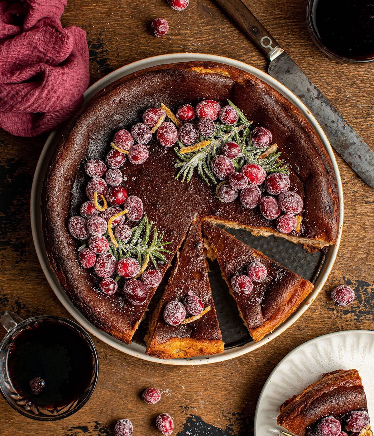 caramel basque cheesecake