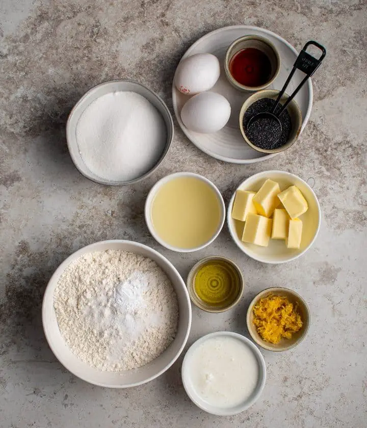 ingredients for cake