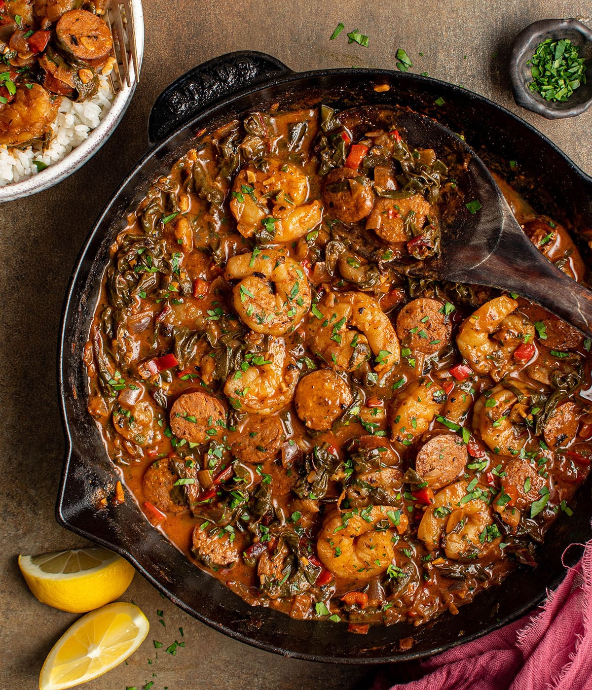 Cajun Shrimp and Sausage Skillet - Cherry on my Sundae