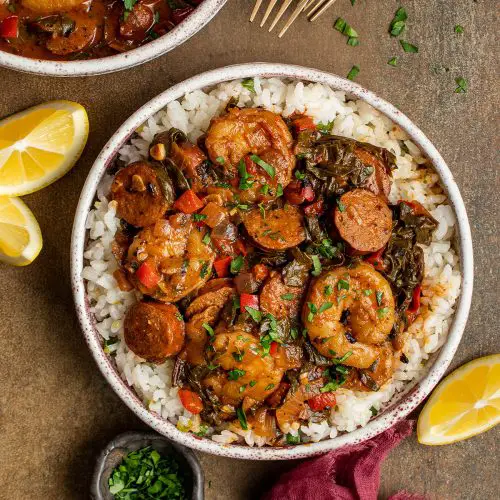 Cajun Shrimp and Sausage Skillet - Cherry on my Sundae