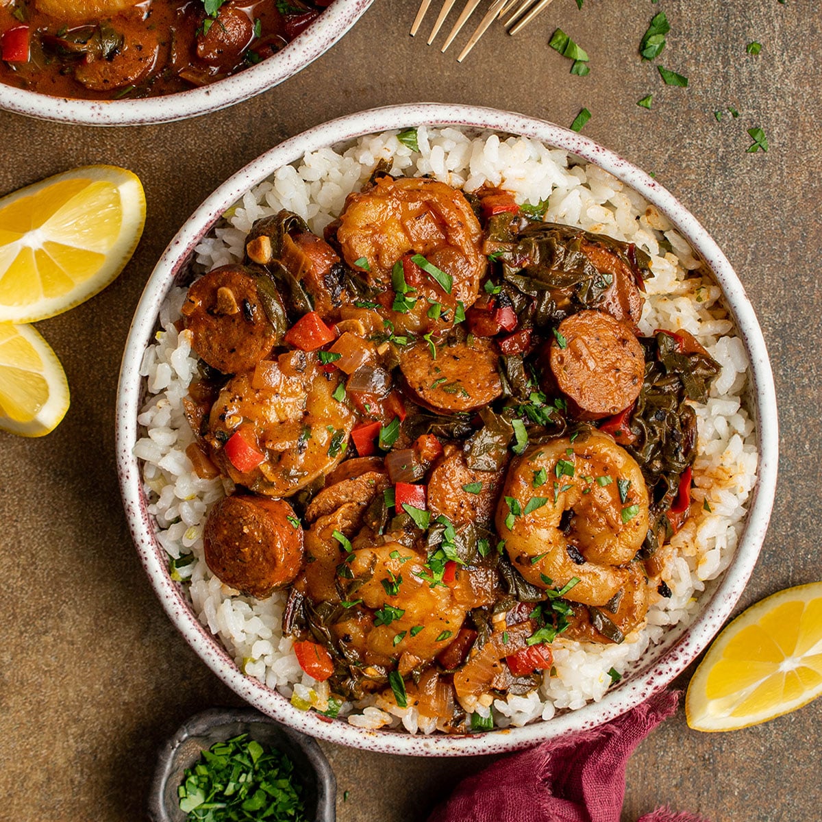 Cajun Shrimp Skillet - Lean Bellas Kitchen