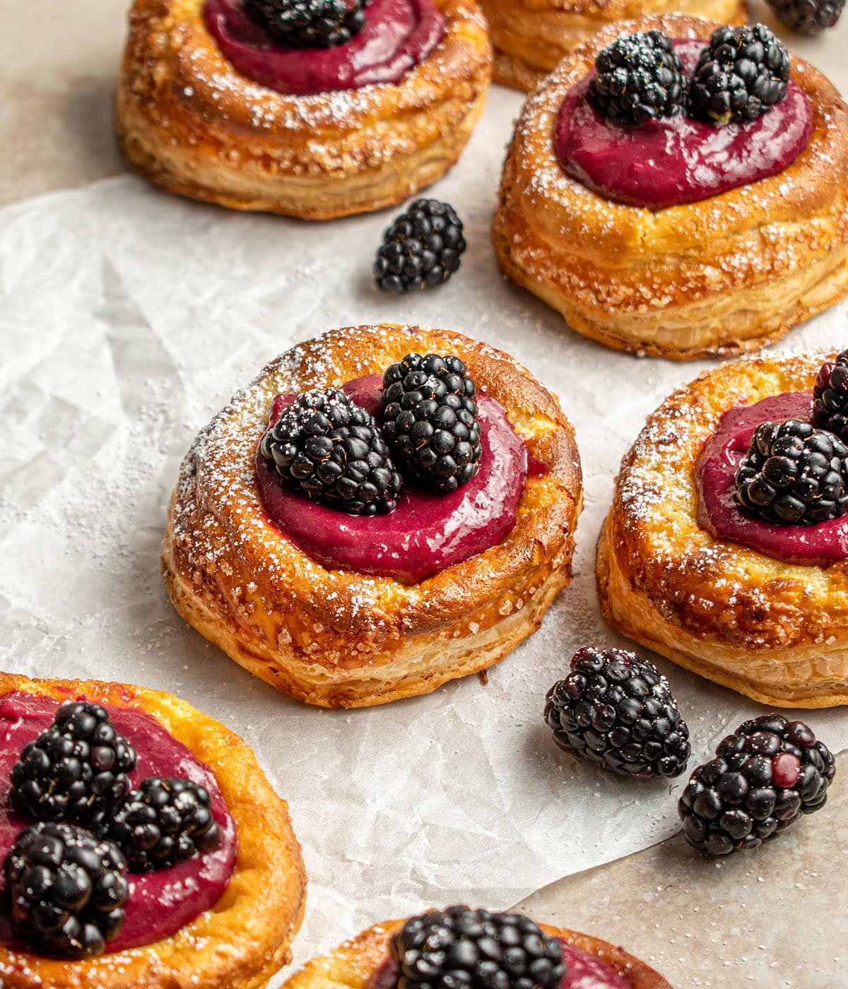 Blackberry Cream Cheese Danish - Cherry on my Sundae