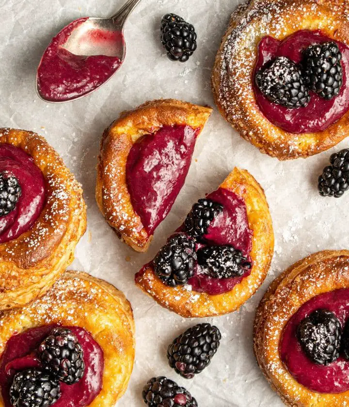 Blackberry Cream Cheese Danish - Cherry on my Sundae