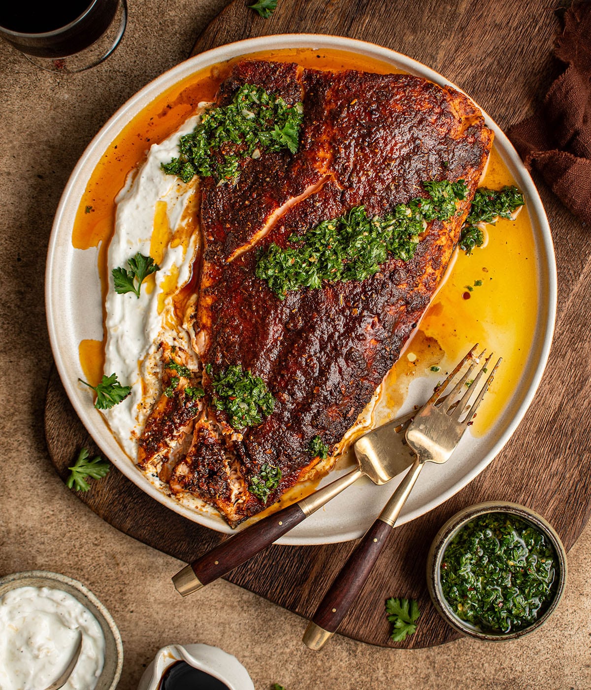 mole spiced salmon