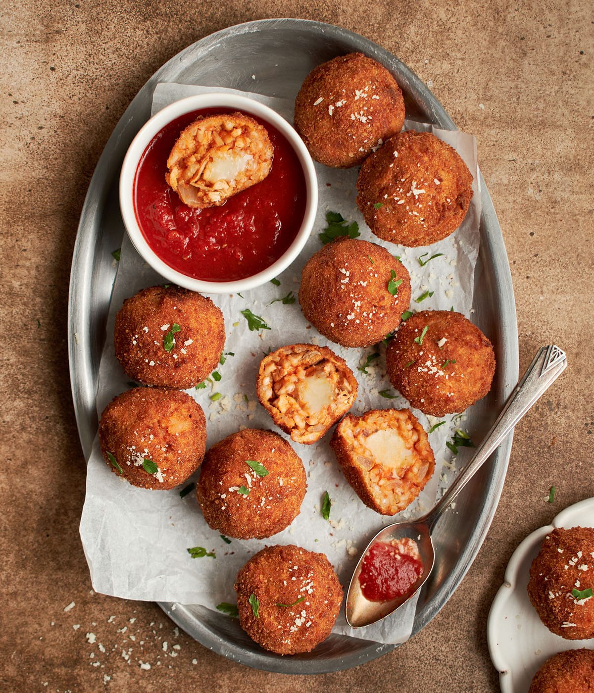 chicken tinga arancini