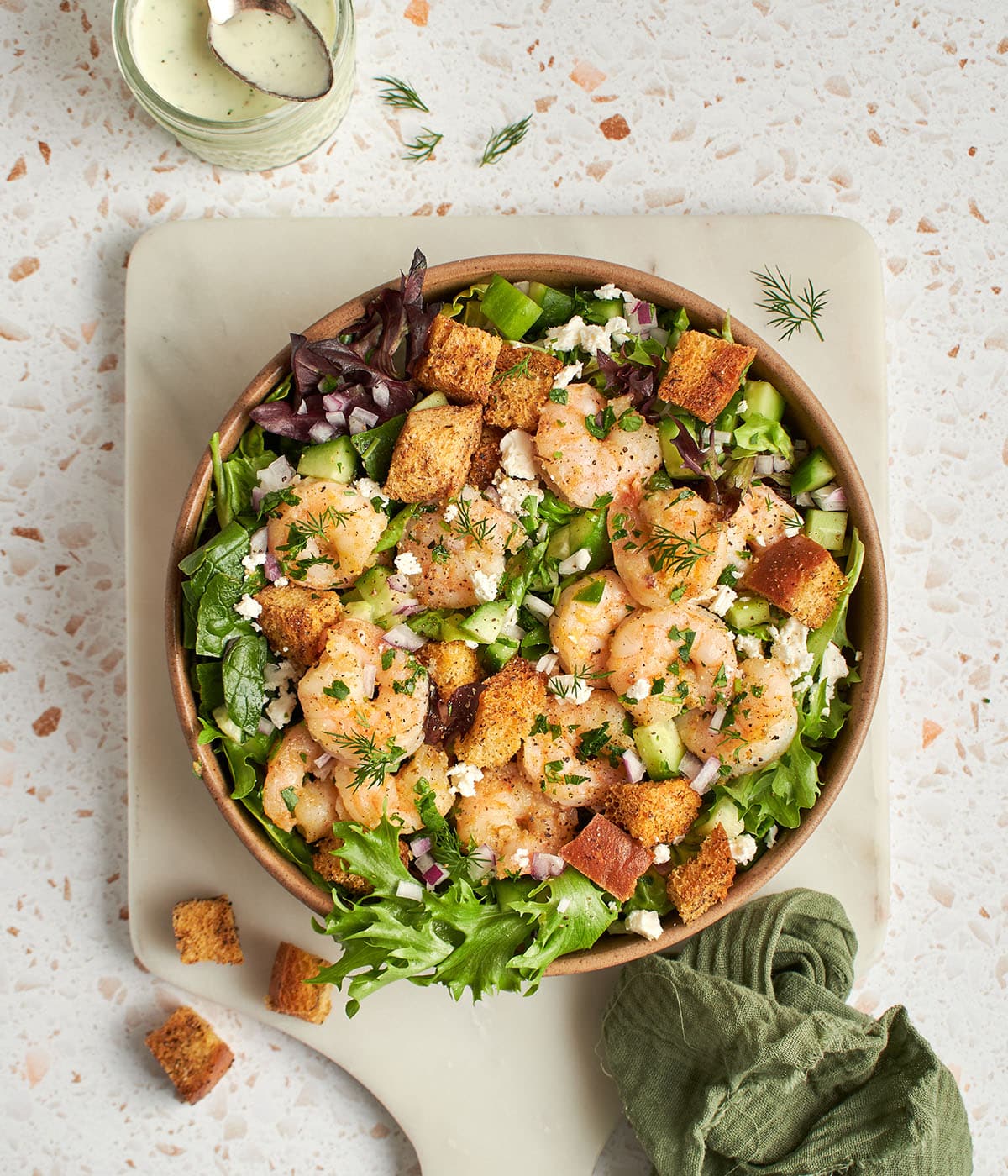 lemon pepper shrimp salad