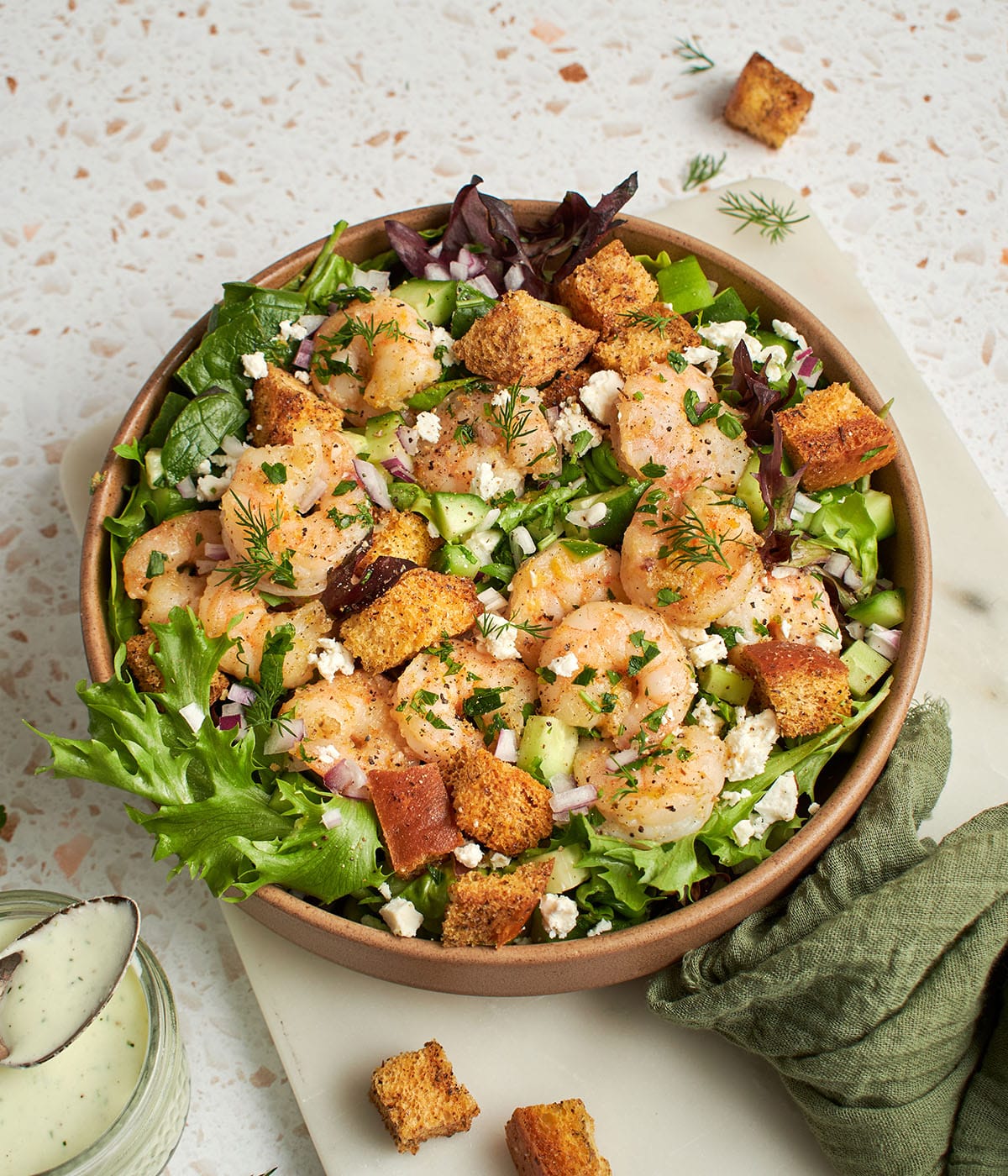 lemon pepper shrimp salad