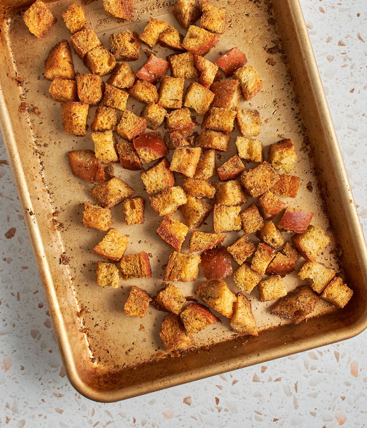 baked croutons