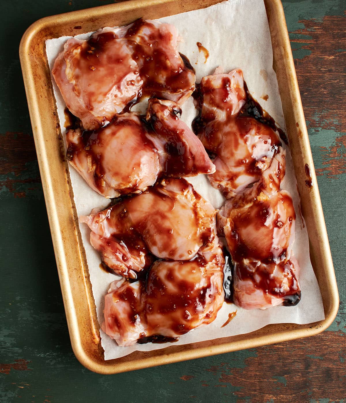 glaze chicken with teriyaki sauce