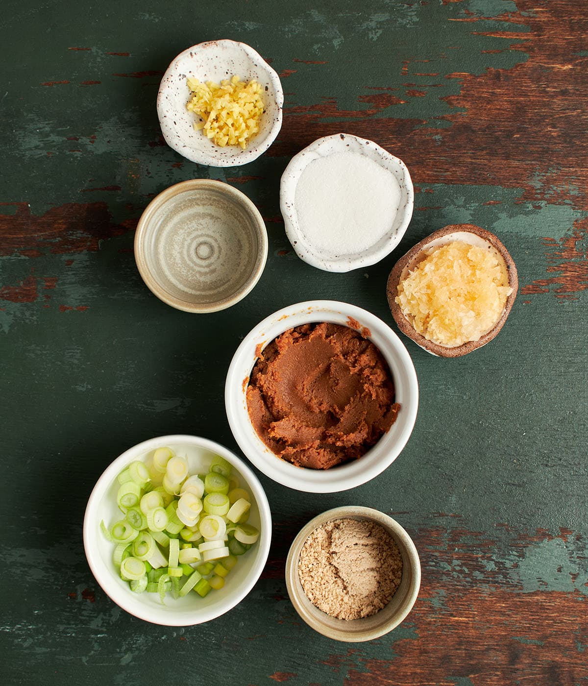 ingredients for miso broth