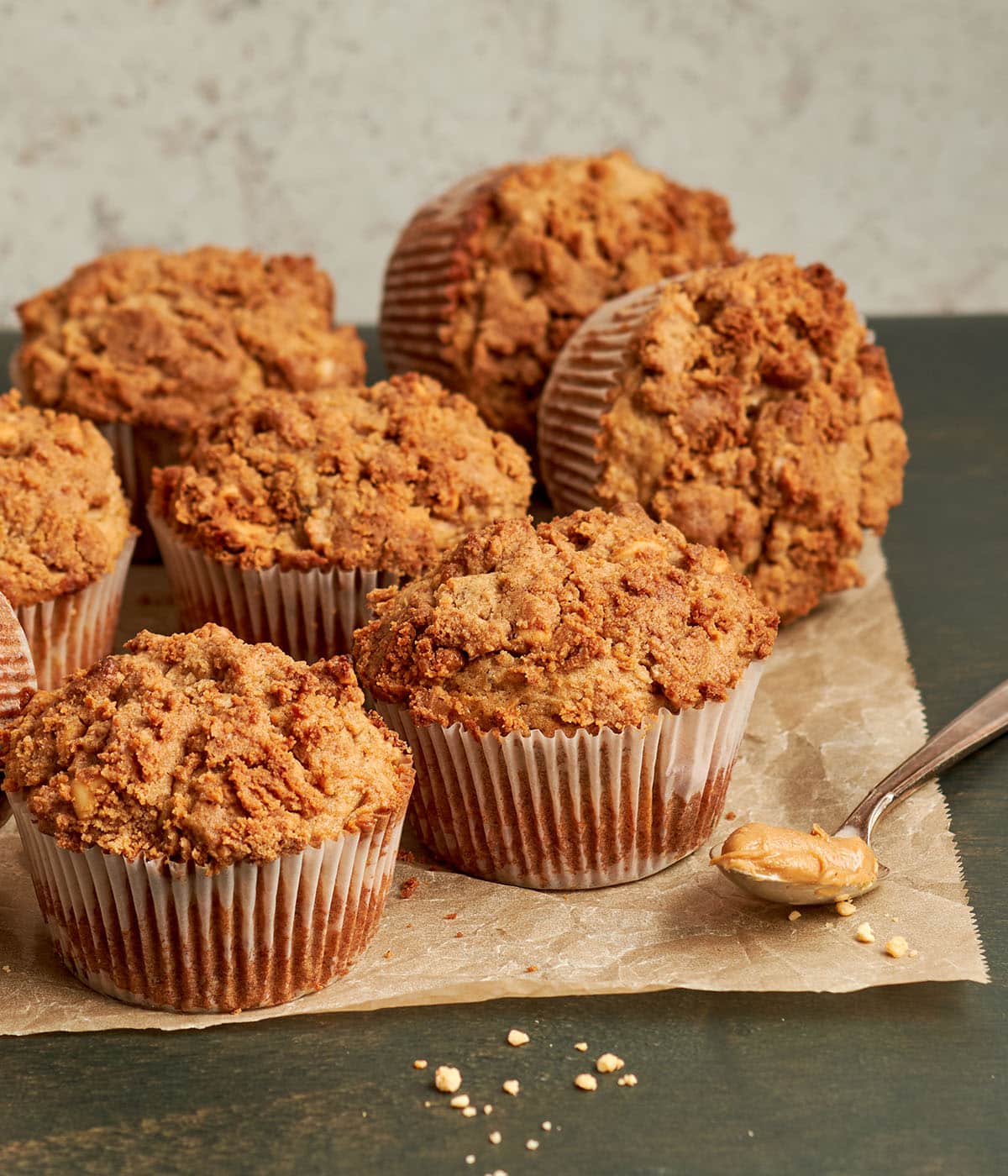 caramelized banana muffins