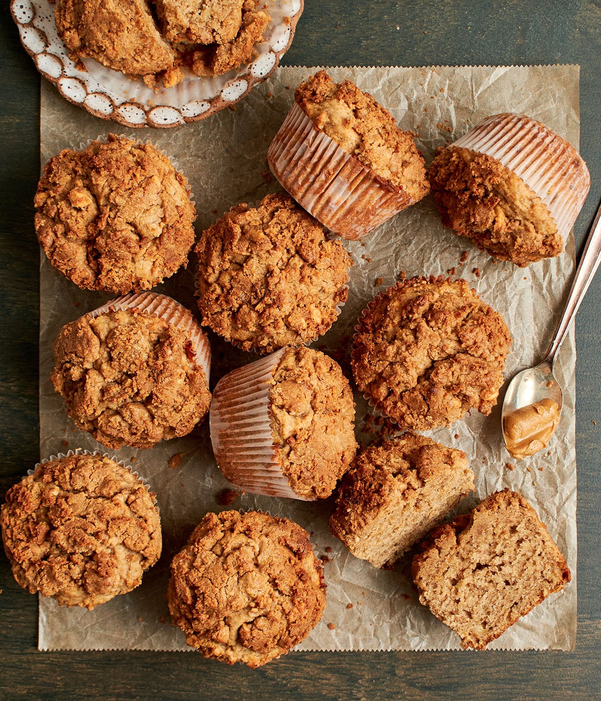 caramelized banana muffins