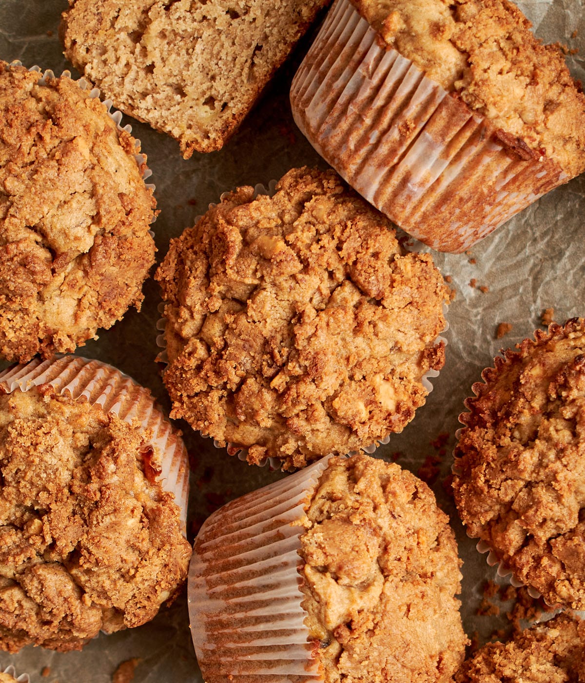 caramelized banana muffins