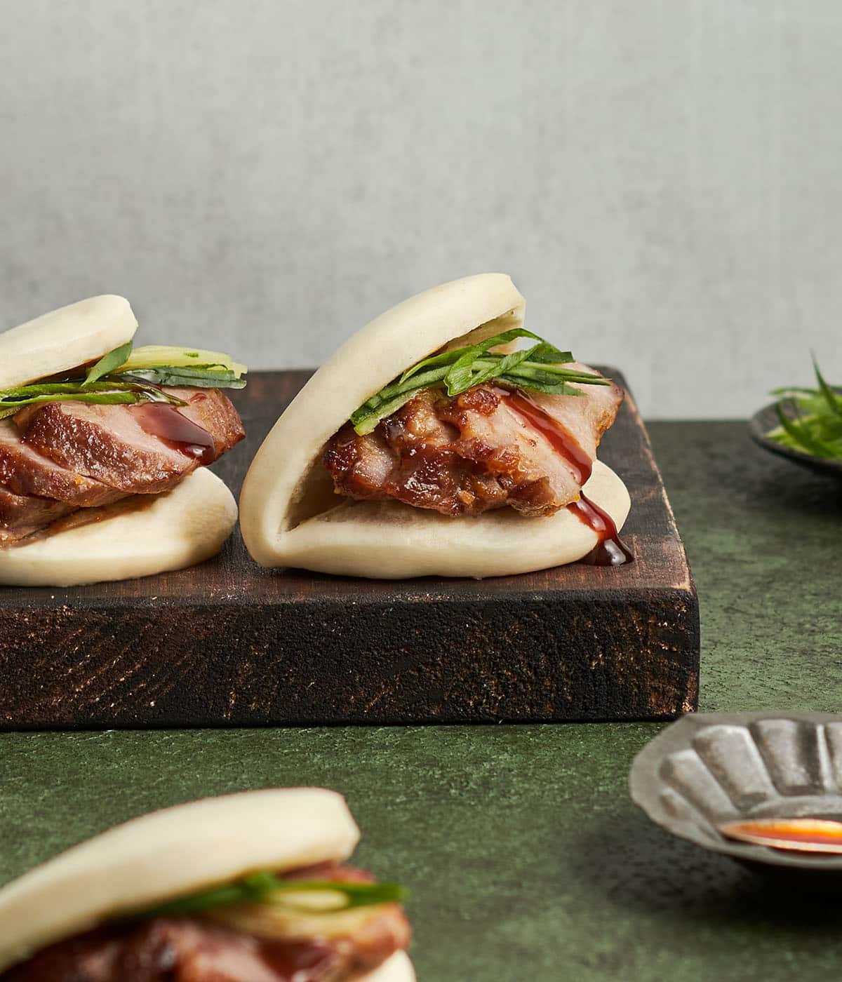 orange ginger roasted pork bao buns