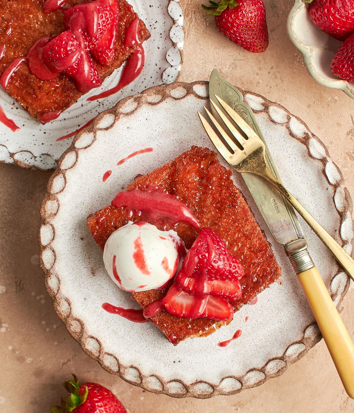 strawberry honey butter toast