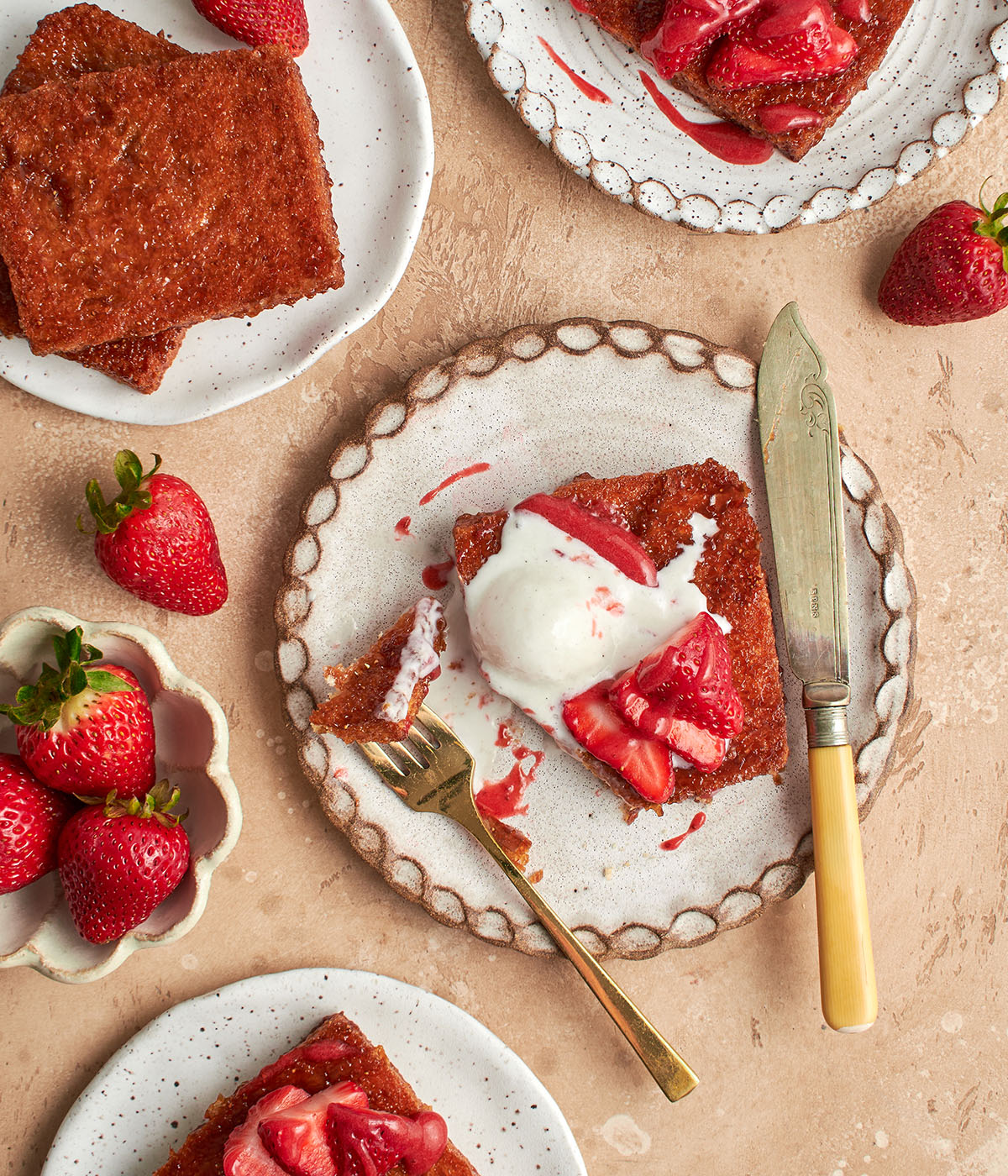 strawberry honey butter toast