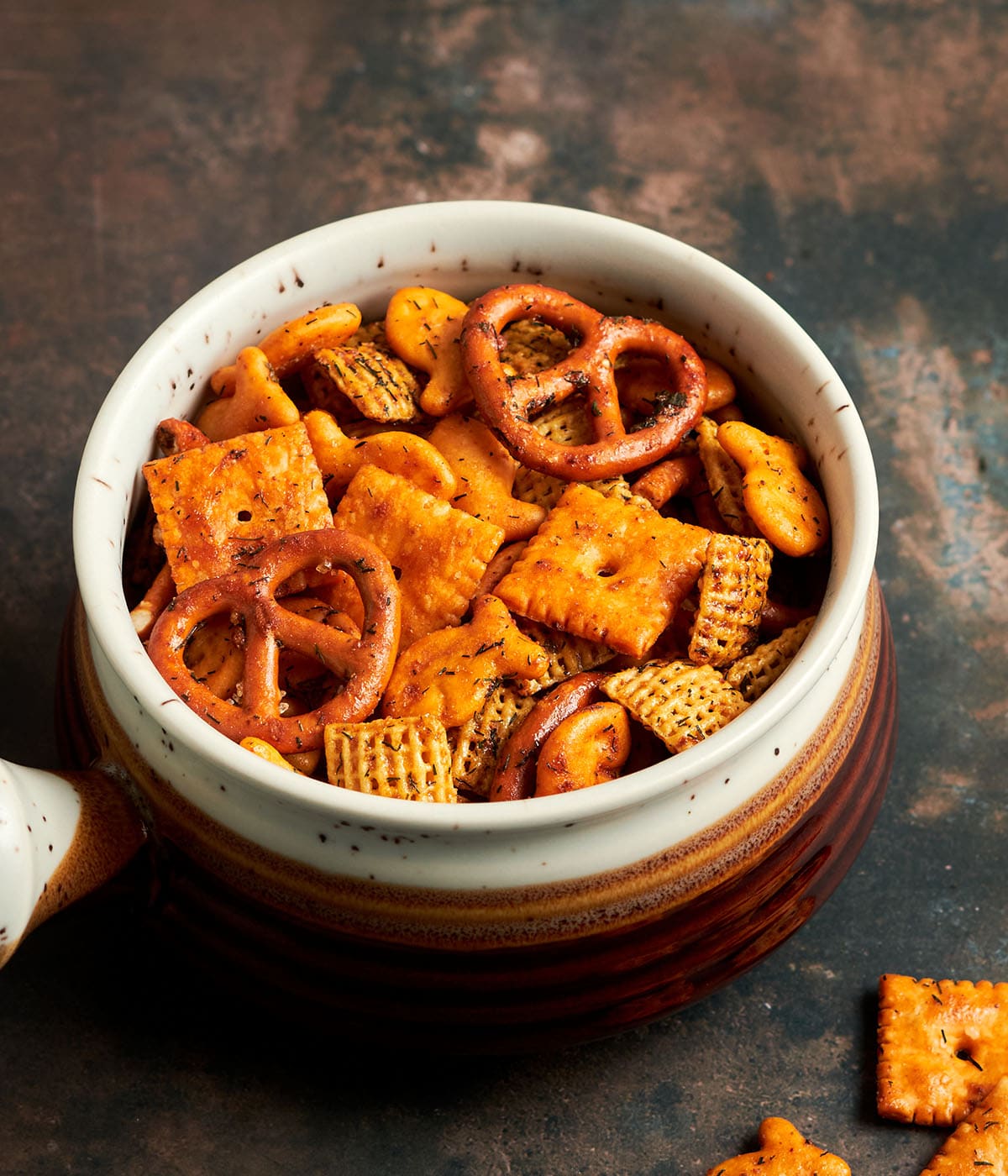 dill honey mustard snack mix