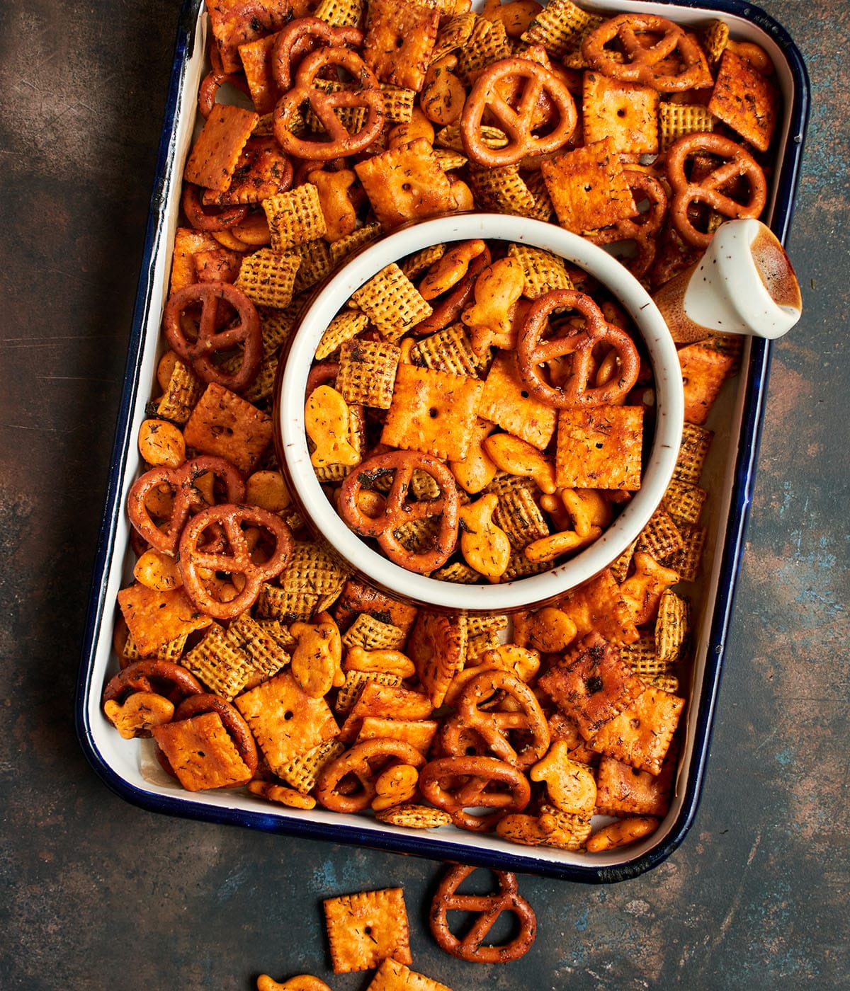 dill honey mustard snack mix