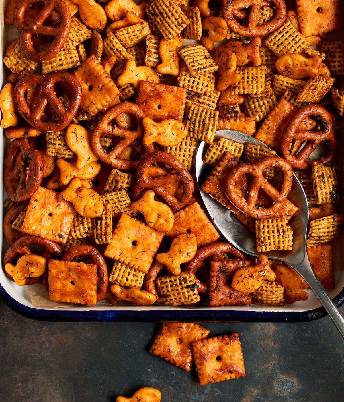 dill honey mustard snack mix