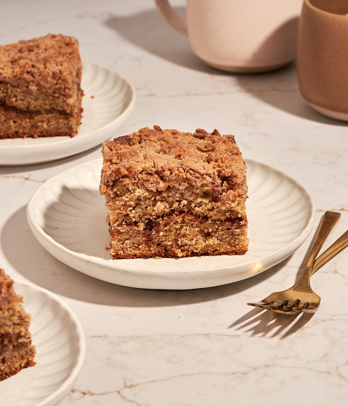 cinnamon streusel banana coffee cake