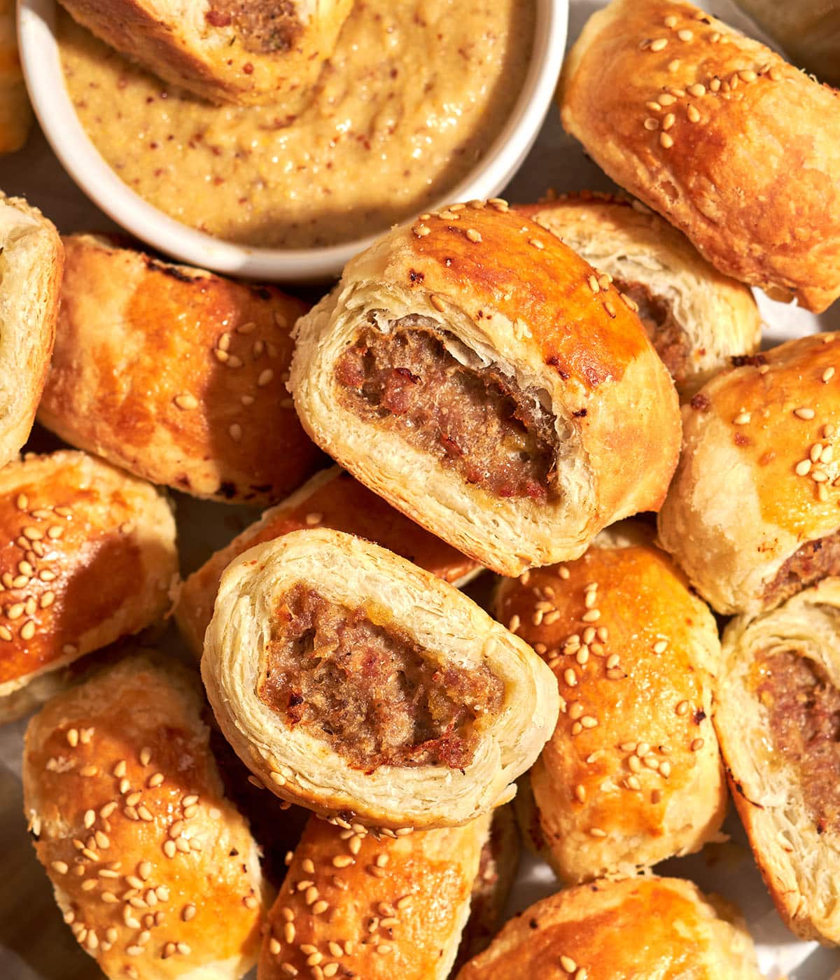 turkey apple sausage rolls