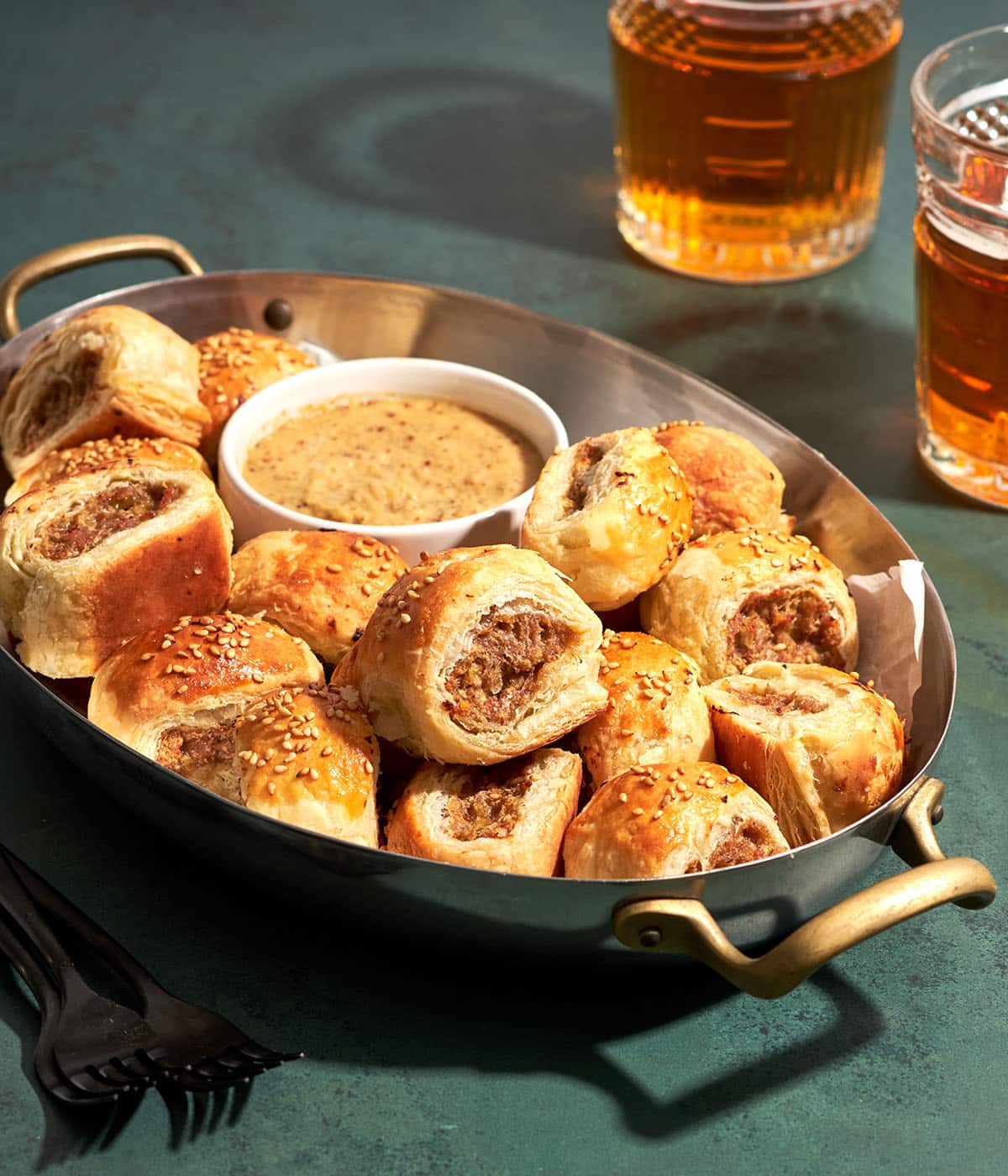 turkey apple sausage rolls