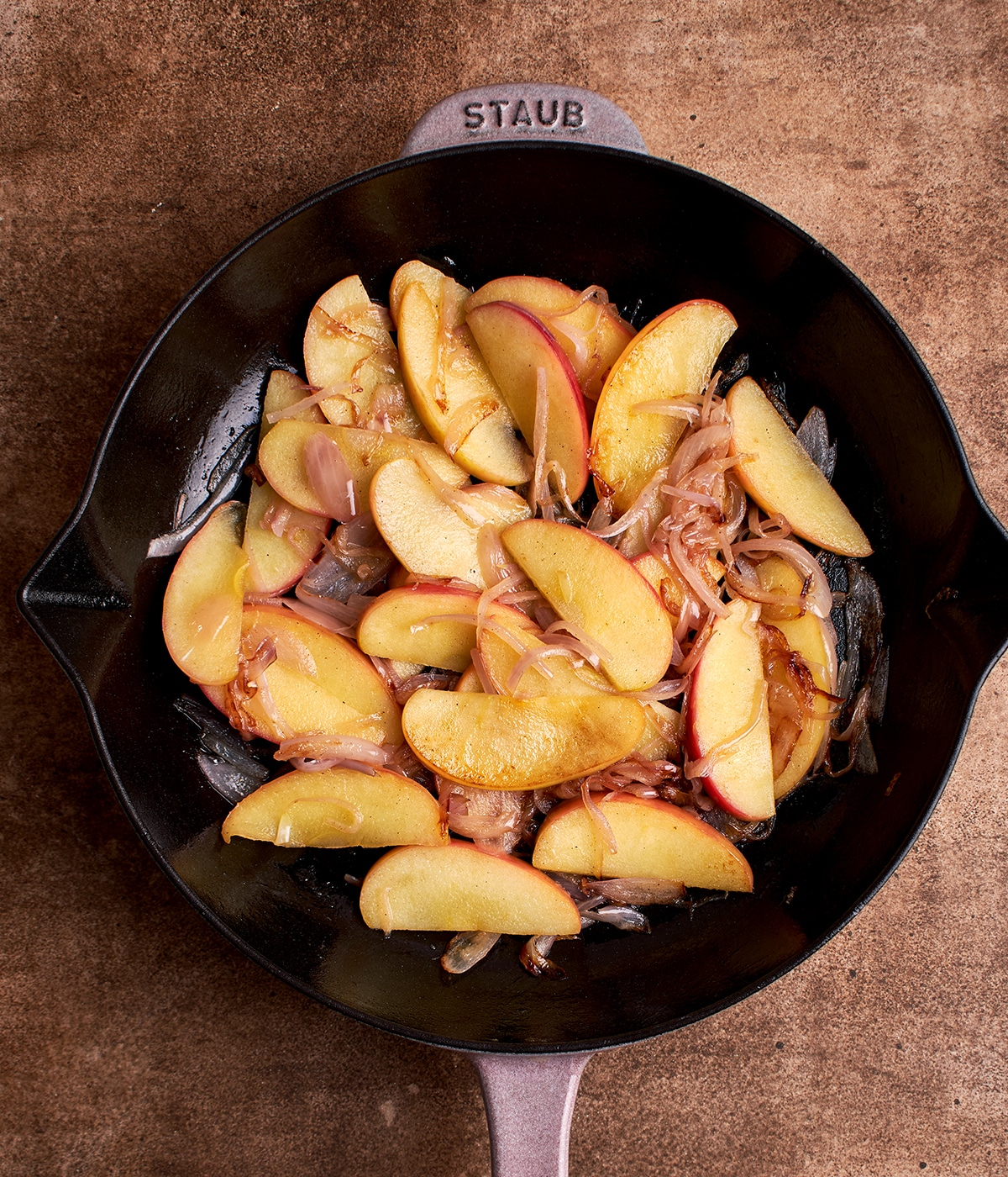 sauteed apples and shallots