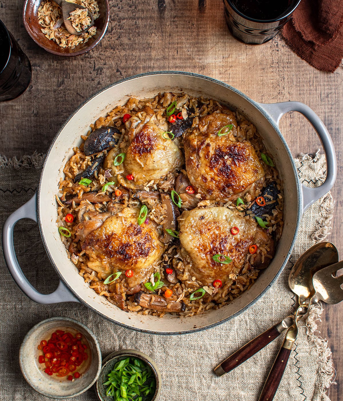 one pot lemongrass chicken and rice