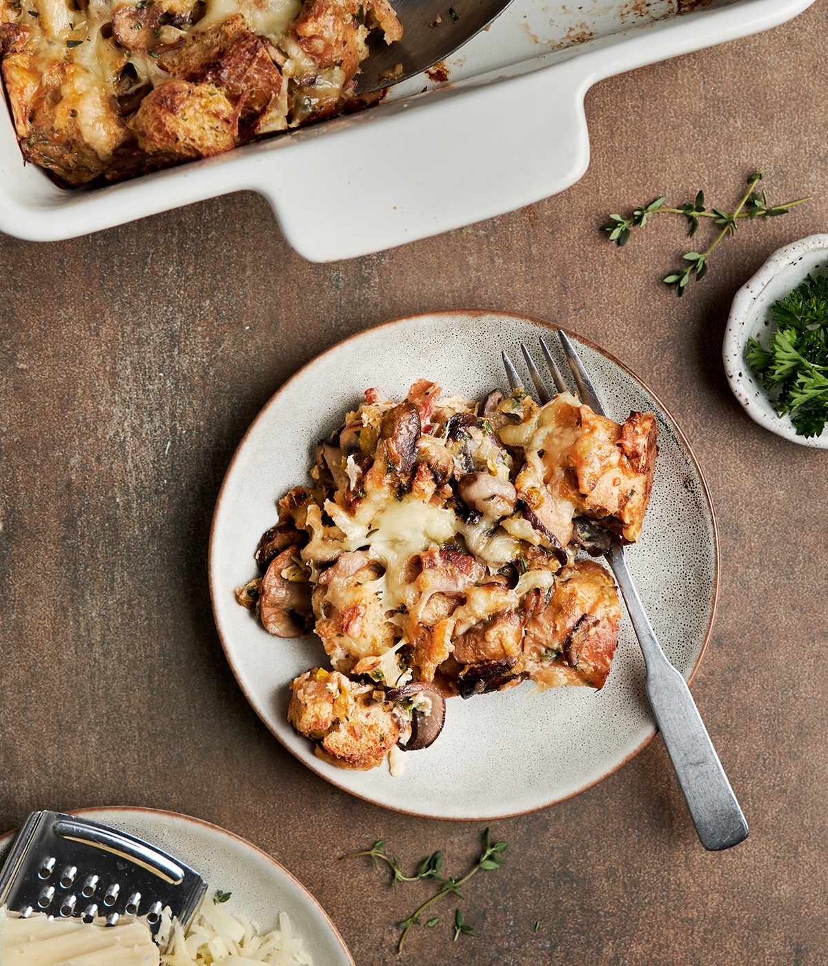 bacon mushroom and leek stuffing