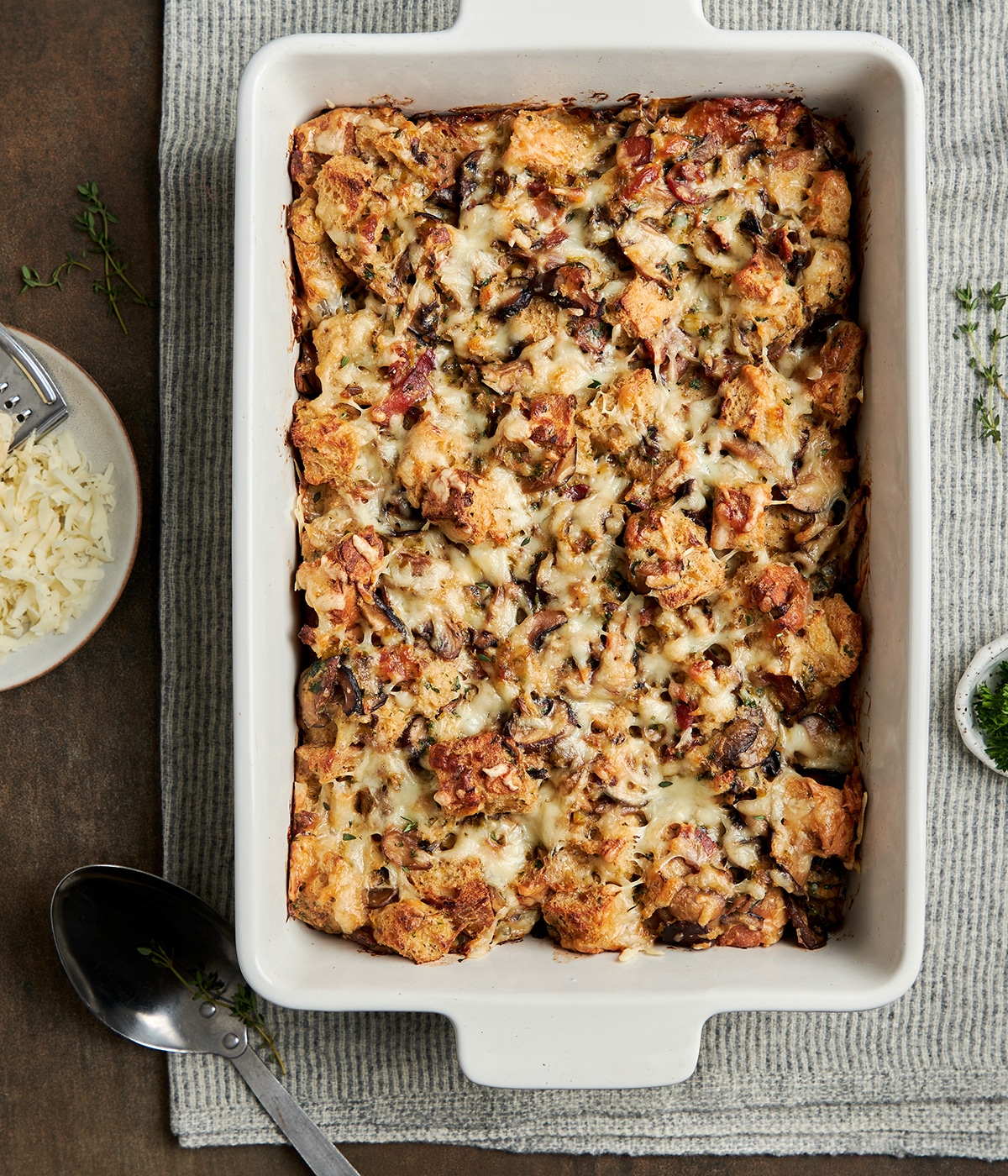 bacon mushroom and leek stuffing