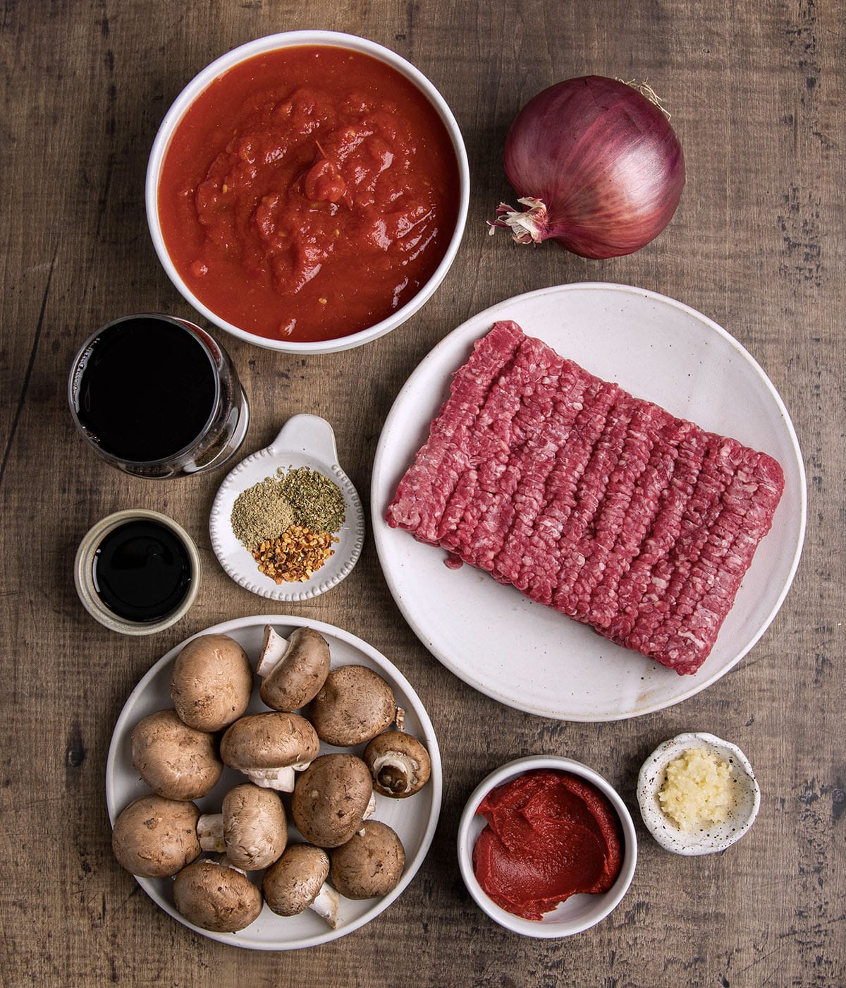 ingredients for ragu