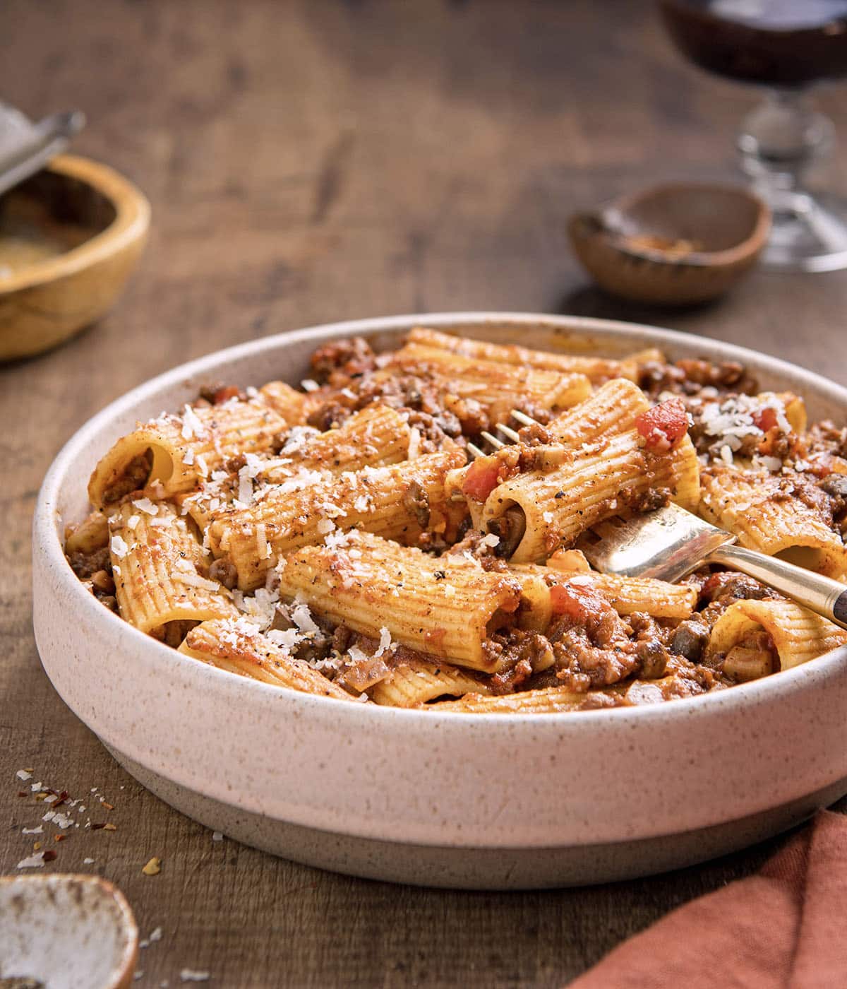 balsamic beef and mushroom ragu